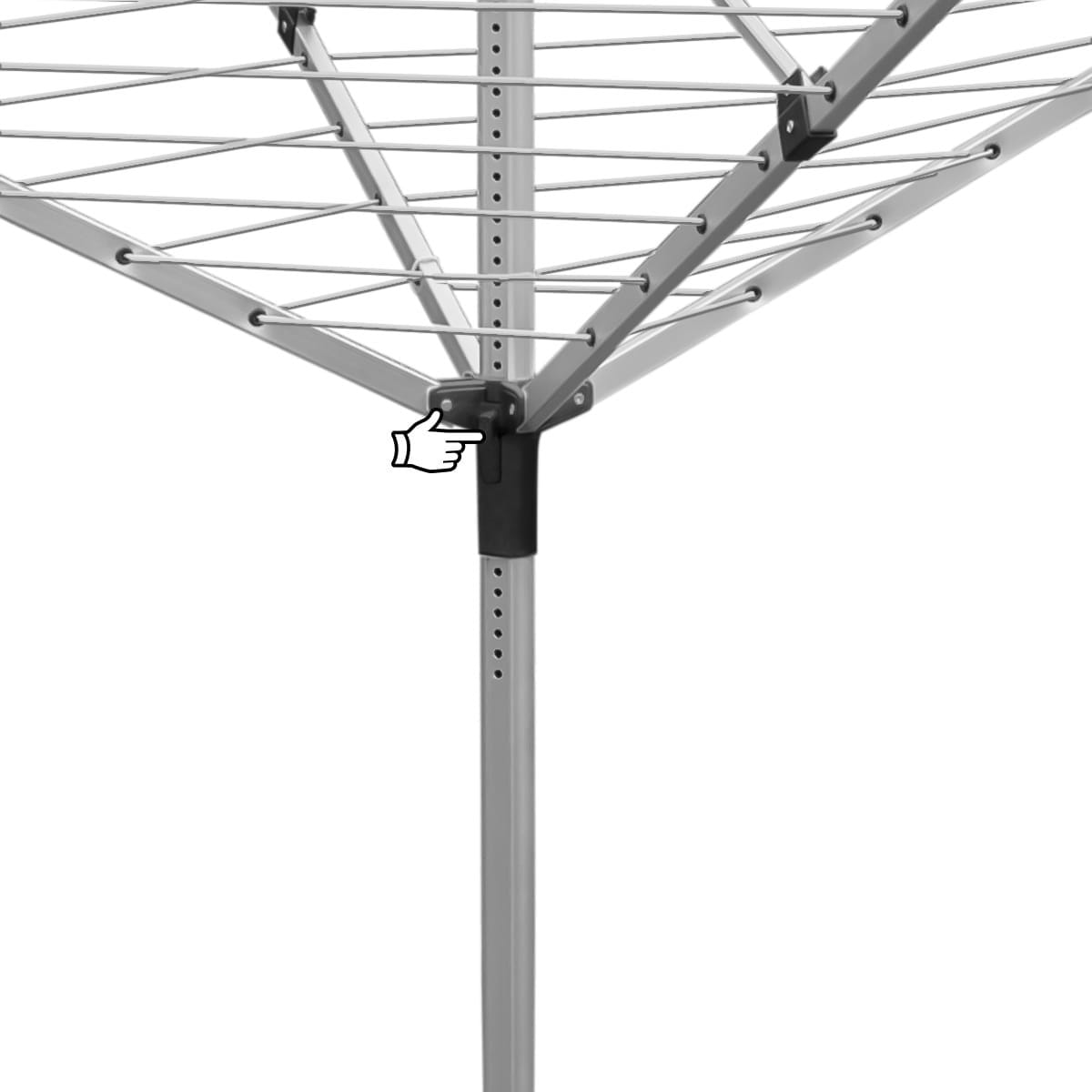 PROMIS SU200 tøjstativ med fire spids CAPRI 2 PROMIS SU200 tøjstativ med fire spids CAPRI - Billede 2