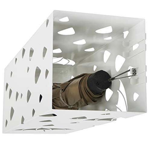SONGMICS Paraplystativ i metal, firkantet paraplyholder, hvid 7 SONGMICS Paraplystativ i metal, firkantet paraplyholder, hvid - Billede 7