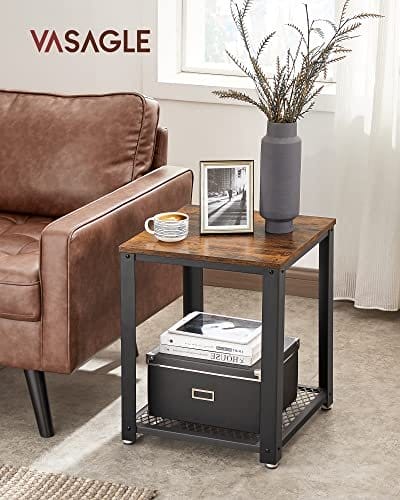 VASAGLE sofabord, med metalstel, let at sætte sammen, til stue, vintage 2 VASAGLE sofabord, med metalstel, let at sætte sammen, til stue, vintage - Billede 2