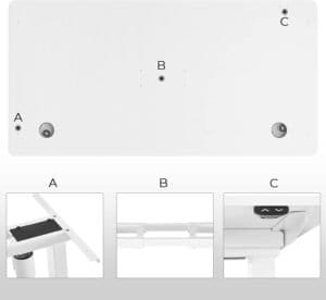 Elektrisk Bordplade, Skrivebordplade, med Afrundede Hjørner og Glatte Kanter, til Elektriske Ståborde, 120 X 60 X 1,8 Cm, Hvid Ldb001w01 - Image 2