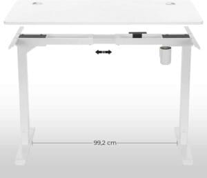 Elektrisk Bordplade, Skrivebordplade, med Afrundede Hjørner og Glatte Kanter, til Elektriske Ståborde, 120 X 60 X 1,8 Cm, Hvid Ldb001w01 - Image 5