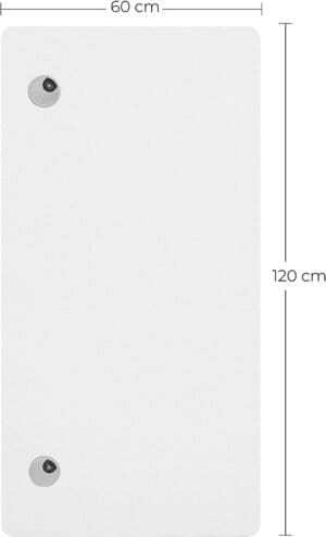 Elektrisk Bordplade, Skrivebordplade, med Afrundede Hjørner og Glatte Kanter, til Elektriske Ståborde, 120 X 60 X 1,8 Cm, Hvid Ldb001w01 - Image 6