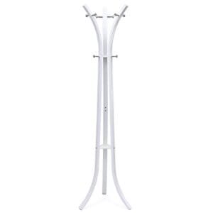 Songmics Heavy Duty Coat Hat Stand Rack Garment Coat Tree 9 Hook Metal, 176 cm hvid RCR01W