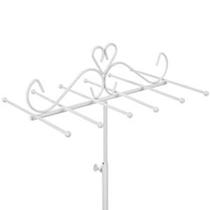 Songmics Jewellery Display Stand Holder, Metal Jewellery Rack Tree, til halskæder, chokere, armbånd, øreringe, gave til piger kvinder, hvid JJS04WT - Image 4