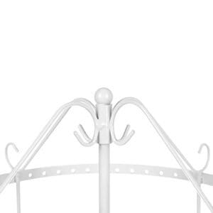 Songmics Jewellery Holder Jewellery Stand Metal Earring Halskæde armbånd Holder White JDS055 - Image 6