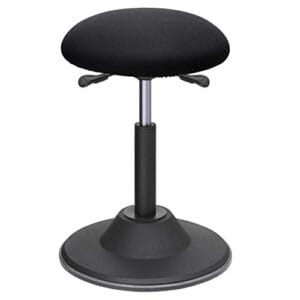 Songmics Active Sitting Balance Chair, Height Justerable Work Aftol, 360 ° Swivel BARECTOol, sædehøjde 50-70 cm, med anti-slip bundpude, OSC01BK