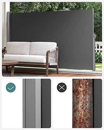 Songmics 160 x 300 cm (h x l), side markise til balkon og terrasse, beskyttelse 5 Songmics 160 x 300 cm (h x l), side markise til balkon og terrasse, beskyttelse - Billede 5