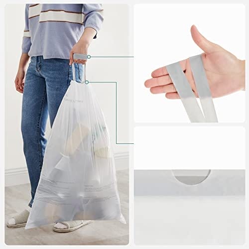 Songmics DrawString Bin Bags, Bin Liners til 30L Rubbish Bins, Code 30A, Custom Fit, 2 Rolls, 90 stykker, White KRB30A02 7 Songmics DrawString Bin Bags, Bin Liners til 30L Rubbish Bins, Code 30A, Custom Fit, 2 Rolls, 90 stykker, White KRB30A02 - Billede 7