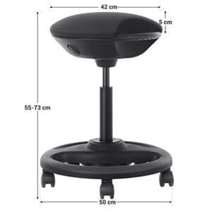 Songmics Aktiv siddende balancestol, Height Justerable Work Affol - Image 4