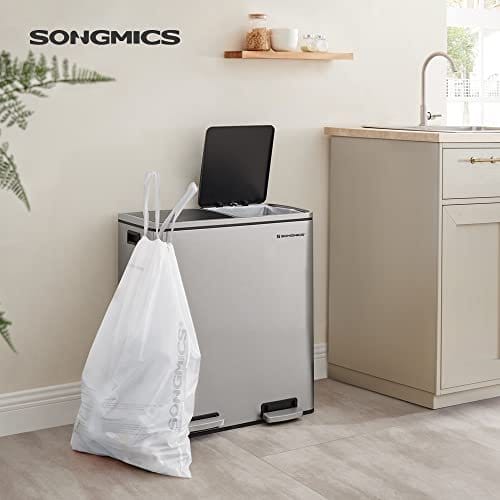 Songmics DrawString Bin Bags, Bin Liners til 30L Rubbish Bins, Code 30A, Custom Fit, 2 Rolls, 90 stykker, White KRB30A02 2 Songmics DrawString Bin Bags, Bin Liners til 30L Rubbish Bins, Code 30A, Custom Fit, 2 Rolls, 90 stykker, White KRB30A02 - Billede 2
