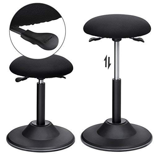 Songmics Active Sitting Balance Chair, Height Justerable Work Aftol, 360 ° Swivel BARECTOol, sædehøjde 50-70 cm, med anti-slip bundpude, OSC01BK 5 Songmics Active Sitting Balance Chair, Height Justerable Work Aftol, 360 ° Swivel BARECTOol, sædehøjde 50-70 cm, med anti-slip bundpude, OSC01BK - Billede 5