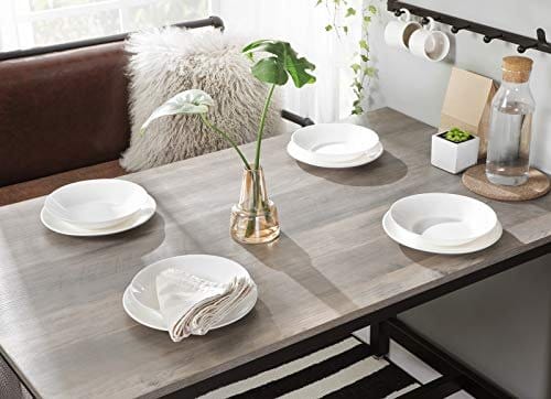 Vasagle Bar Table Set, Bar Table med 2 barstole, morgenmadsbord og afføring sæt, køkkenbord med barstole, til køkken, stue, festlokale, industriel, greige og sort LBT015B02 3 Vasagle Bar Table Set, Bar Table med 2 barstole, morgenmadsbord og afføring sæt, køkkenbord med barstole, til køkken, stue, festlokale, industriel, greige og sort LBT015B02 - Billede 3