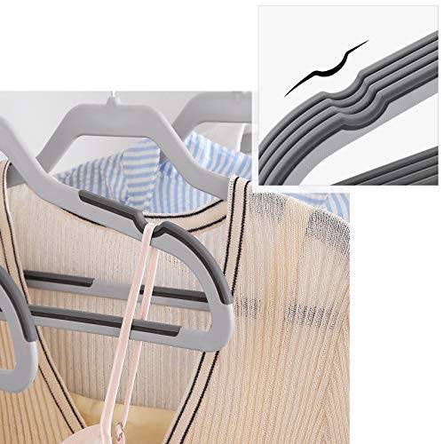 Songmics 20 Pack Suit-bøjler, fladhoveddesign med 360 ° drejekrog, grå 6 Songmics 20 Pack Suit-bøjler, fladhoveddesign med 360 ° drejekrog, grå - Billede 6