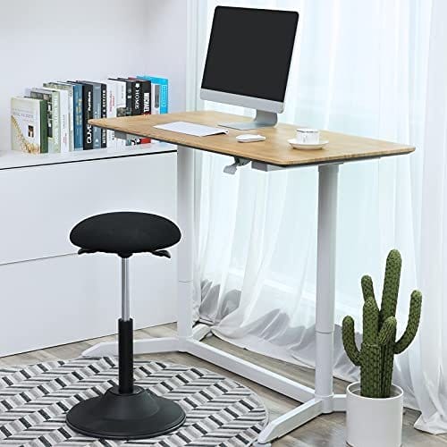 Songmics Active Sitting Balance Chair, Height Justerable Work Aftol, 360 ° Swivel BARECTOol, sædehøjde 50-70 cm, med anti-slip bundpude, OSC01BK 3 Songmics Active Sitting Balance Chair, Height Justerable Work Aftol, 360 ° Swivel BARECTOol, sædehøjde 50-70 cm, med anti-slip bundpude, OSC01BK - Billede 3