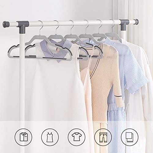 Songmics 20 Pack Suit-bøjler, fladhoveddesign med 360 ° drejekrog, grå 3 Songmics 20 Pack Suit-bøjler, fladhoveddesign med 360 ° drejekrog, grå - Billede 3
