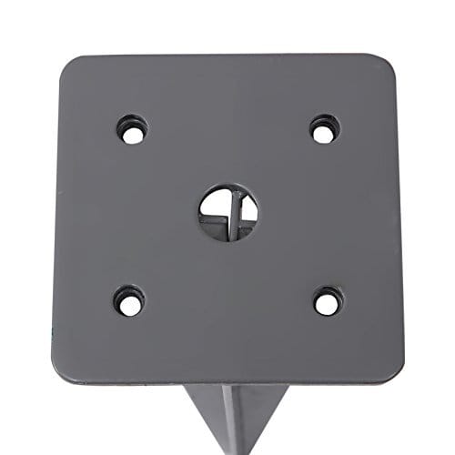 SONGMICS metal stolpeanker Grå sprøjtet jordanker drive-in anker 46 X 11,5 X 11,5 cm 6 SONGMICS metal stolpeanker Grå sprøjtet jordanker drive-in anker 46 X 11,5 X 11,5 cm - Billede 6