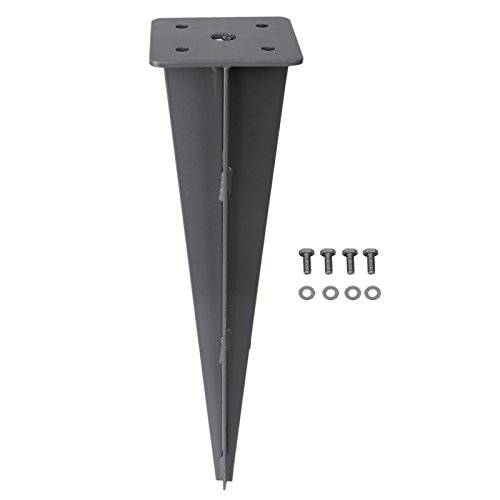 SONGMICS metal stolpeanker Grå sprøjtet jordanker drive-in anker 46 X 11,5 X 11,5 cm 4 SONGMICS metal stolpeanker Grå sprøjtet jordanker drive-in anker 46 X 11,5 X 11,5 cm - Billede 4
