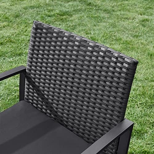 SONGMICS GGF010B05 Balcony Garden Furniture Set PE Polyrattan Lounge Set Table and 2 Chairs Patio Furniture Easy Assembly Outdoor for Patio Balcony Garden Black 6 SONGMICS GGF010B05 Balcony Garden Furniture Set PE Polyrattan Lounge Set Table and 2 Chairs Patio Furniture Easy Assembly Outdoor for Patio Balcony Garden Black - Billede 6