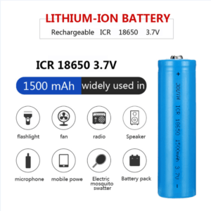 Įkraunama Baterija 18650 1500mAh Li-ion 3.7v