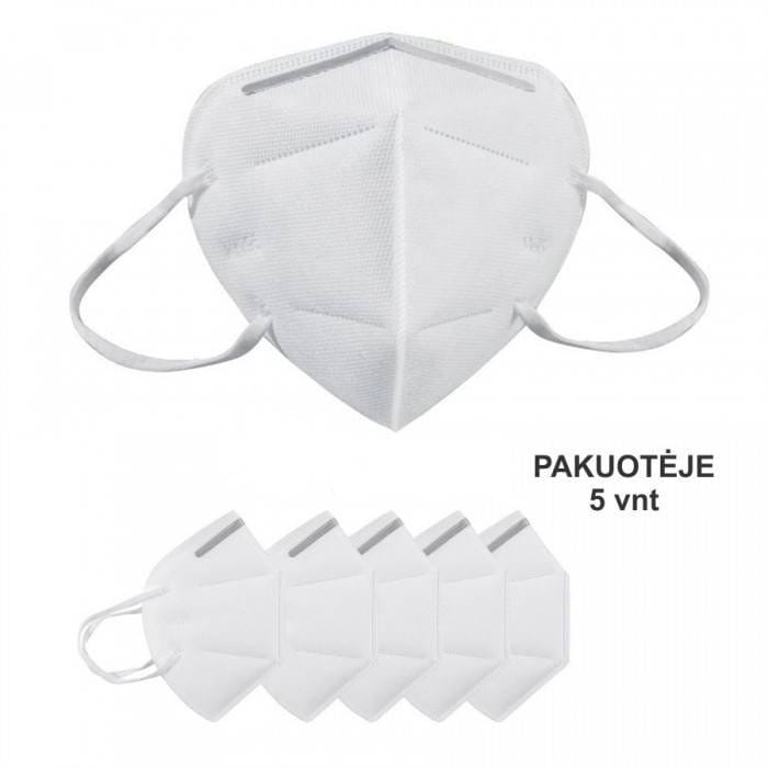 Beskyttende Ansigtsmaske - Respirator 3d, 5 Stk 1 Beskyttende Ansigtsmaske - Respirator 3d, 5 Stk