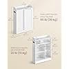 Badeværelsesskab, Smal Opbevaringsenhed, Toiletpapirholder, Skyhvid 3 Badeværelsesskab, Smal Opbevaringsenhed, Toiletpapirholder, Skyhvid - Billede 3