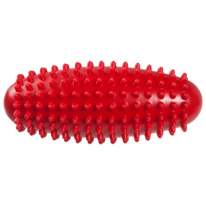 Genoptræningsbold Aflang med Pigge 15x7cm Rød