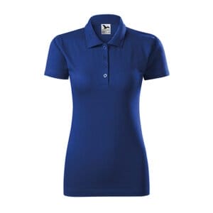 Dame Poloshirt Malfini Single J. Blå - Image 2
