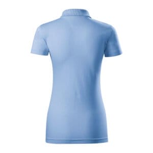 Dame Polo Shirt Malfini Single J Lyseblå - Image 2