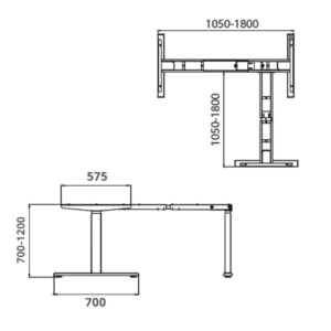 Justerbar Højde Kontorbordben Sh213t7-tm-pro,-90 3 Motorer, 140 Kg - Billede 2