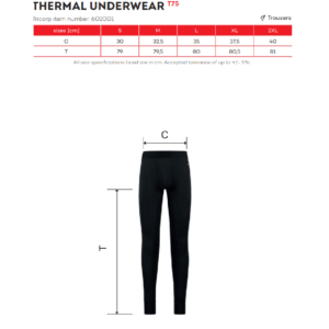 Bukser Termisk Unisex Malfini - Image 2