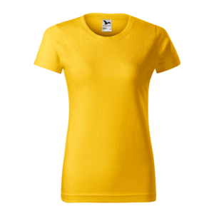Dame T-shirt Malfini Basic 134, Gul - Image 2