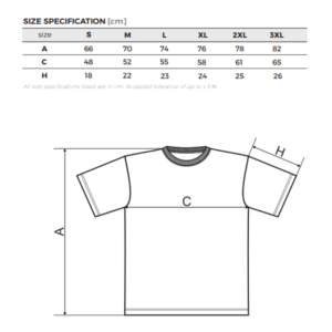 T-shirt Malfini Heavy 110 Unisex Gul - Image 2