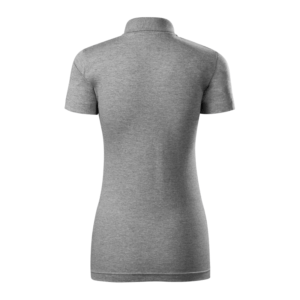 Polo Shirt Single J. Kvinders Mørkegrå Melange 180 G/m² - Image 3