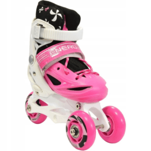 Rulleskøjter Enero 4in1, Str. 26-29, Pink/hvid - Billede 3