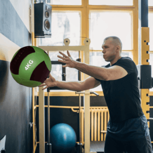 Læder Vægttræningsbold Thoms Wall Ball 4kg. - Image 3