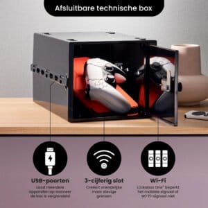 Lockabox One™ Låsbar medicinskab - Opbevaringsboks med tallås - Sort - Image 5