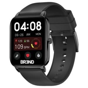 BREND Smartwatch til kvinder og mænd - Sportur med skridttæller – Sort
