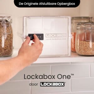Låsbart medicinskab - Opbevaringsboks med kodelås - Kristal - Image 2