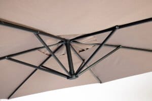 QLT Luxe XXL Parasol - Ø 3 meter - Inklusive beskyttelsespose - Taupe - Image 4