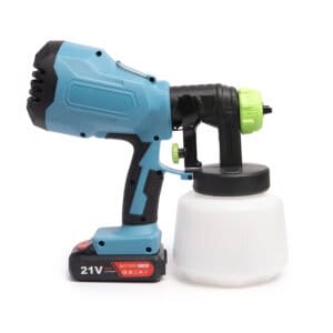 QLT Batteridrevet spraypistol til maling, lak og bejdse – Airbrush spraypistol – 800ML - Image 2