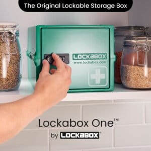 Lockabox One™ Låsbar Medicinskab - Opbevaringsboks med Tallås - Grøn - Image 2