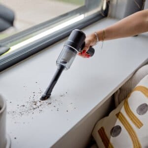 QLT 2-i-1 Trådløs Mini Støvsuger / Kompressor - Inklusive Tilbehør - Genopladelig - Image 6