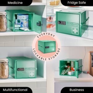 Lockabox One™ Låsbar Medicinskab - Opbevaringsboks med Tallås - Grøn - Image 3