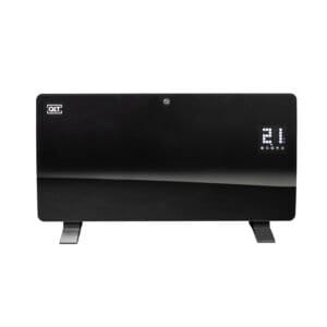 QLT Bøjet Opvarmningspanel af Glas – Elektrisk Radiator med App - Sort - Image 2