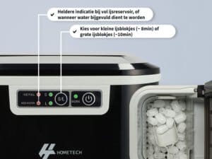 HomeTech HT023 Isbloksmaskine - Isblokskoger - 2,2 Liter - Sort - Image 3