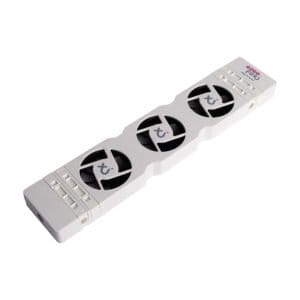 Ezeefox Radiatorventilator med 3 ventilatorer og termosensor – Energieffektiv – Duosæt - Billede 2