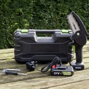 BREND BR-2236 Elektrisk Mini Kædesav med Batteri – Trådløs Beskæringssav - Image 2
