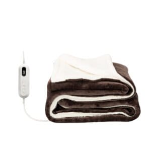 BREND BR-2219 Elektrisk tæppe – fleece tæppe / plaid – 180 x 130 CM
