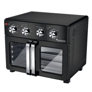 TurboTronic AF32MFD Airfryer XXL og Ovn – Dobbeltdør - 32 Liter – Sort - Image 2