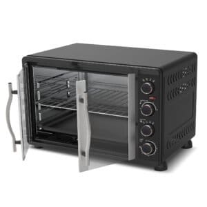 TurboTronic FEO45 Elektrisk Ovn - med franske døre - 45L - Sort - Image 3